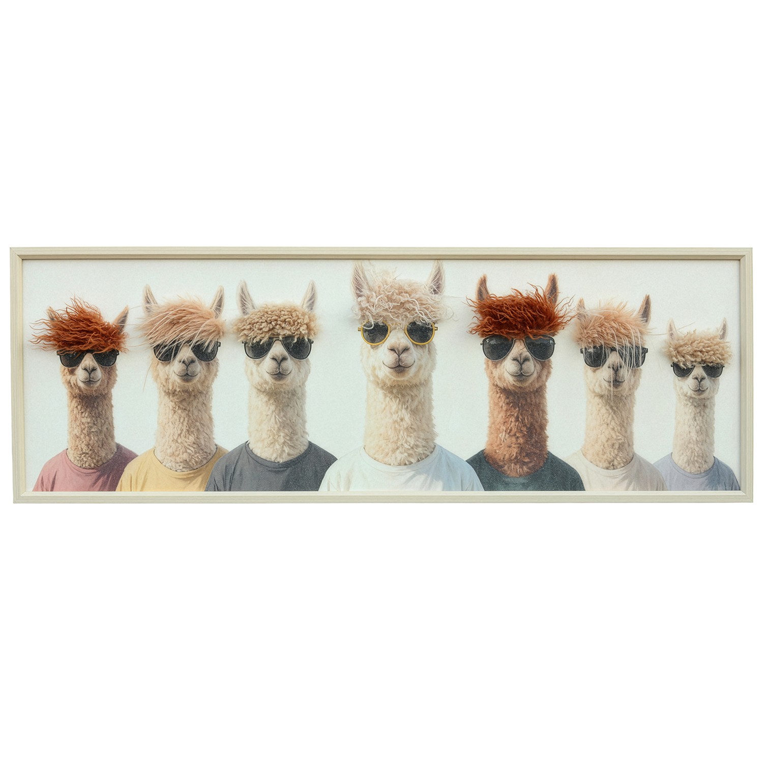 CUADRO C/MARCO MADERA 120X40CM 80% PINTADO A MANO