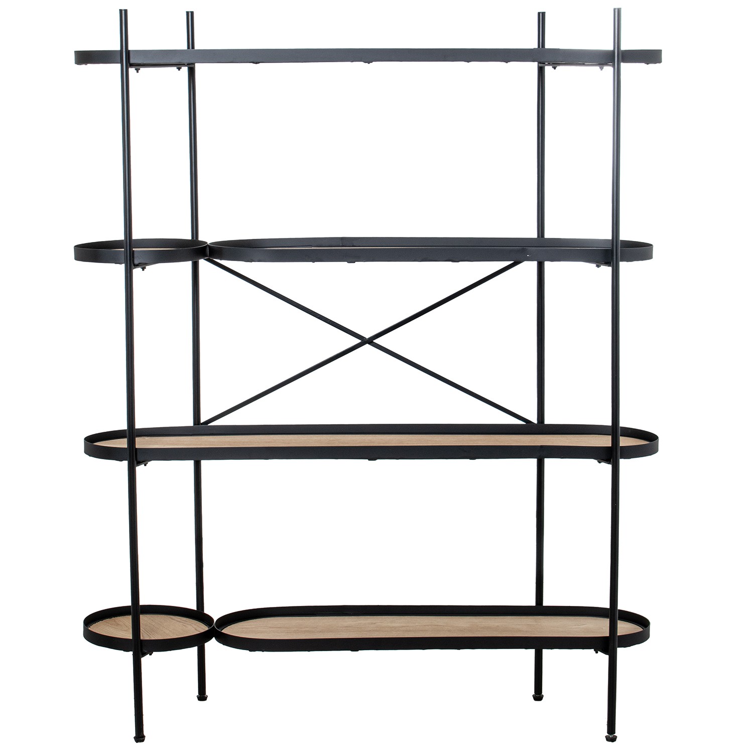 ESTANTERIA 4 BALDAS MADERA MET