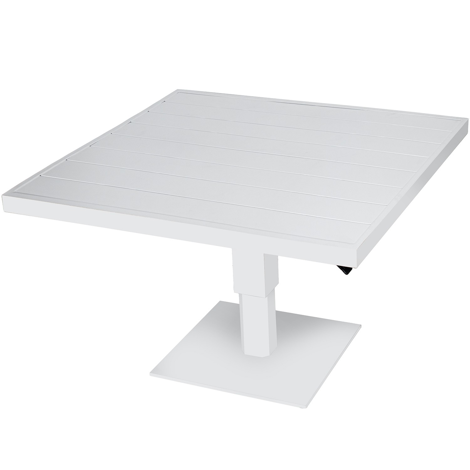 MESA EXTERIOR ALUMINIO BLANCAEGULABLE EN ALT. +91215+91216