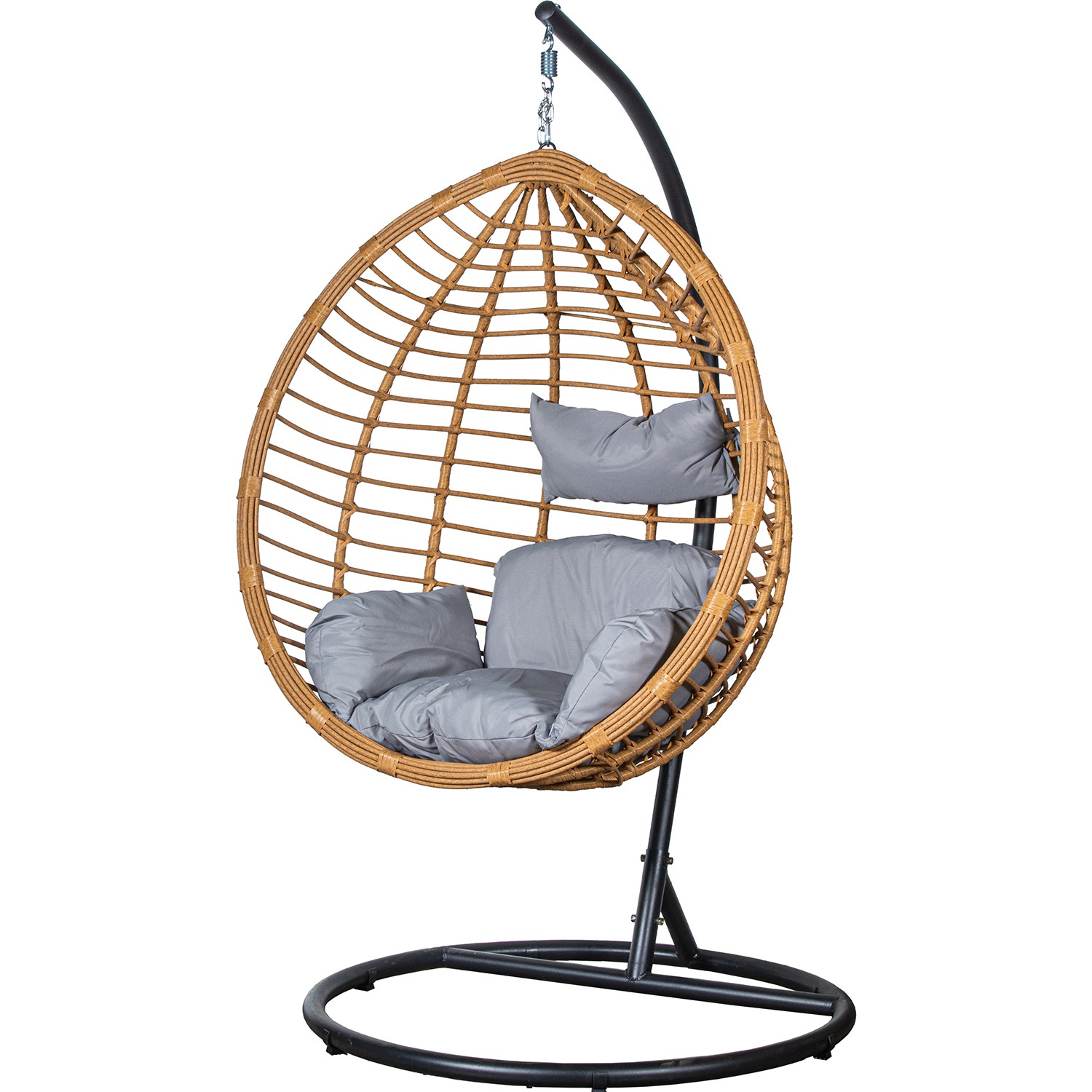 SILLÓN COLGANTE RATÁN ARTIF/MEINIO/ TEXTILENO BLANCO +91984