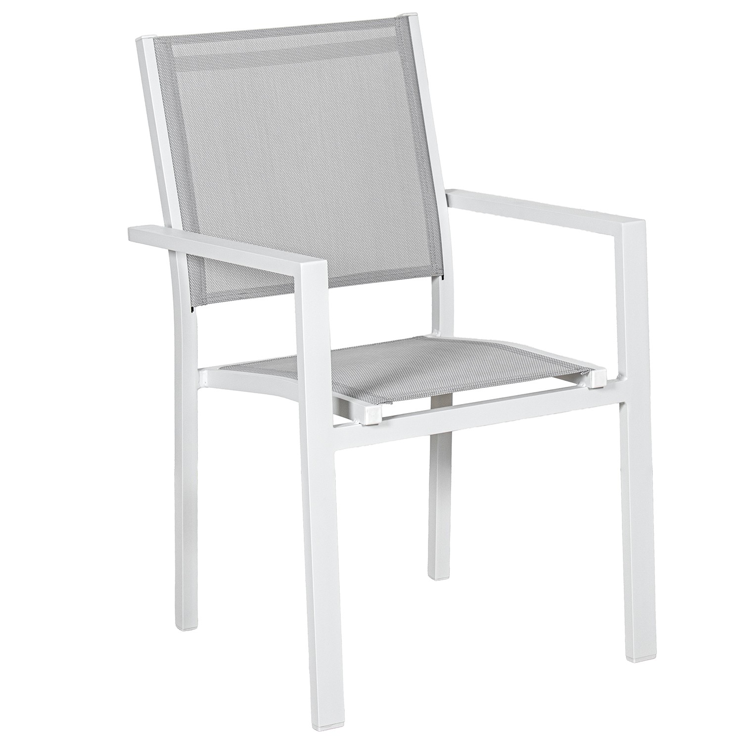 SILLA ALUMINIO BLANCO TEXTILENDERA