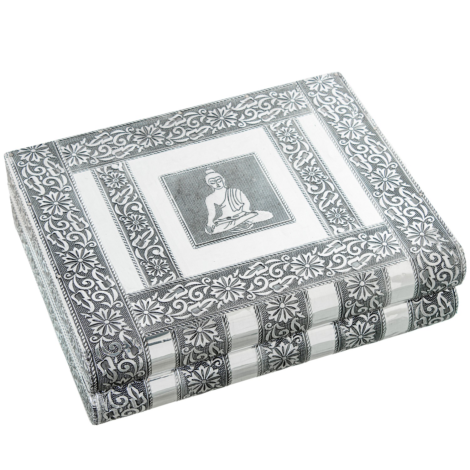 JOYERO METAL PLATEADO C/ESPEJOAR ABANICO