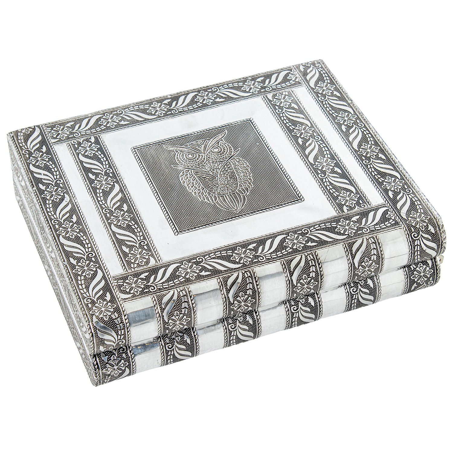JOYERO METAL PLATEADO C/ESPEJOECO. ELEFANTE