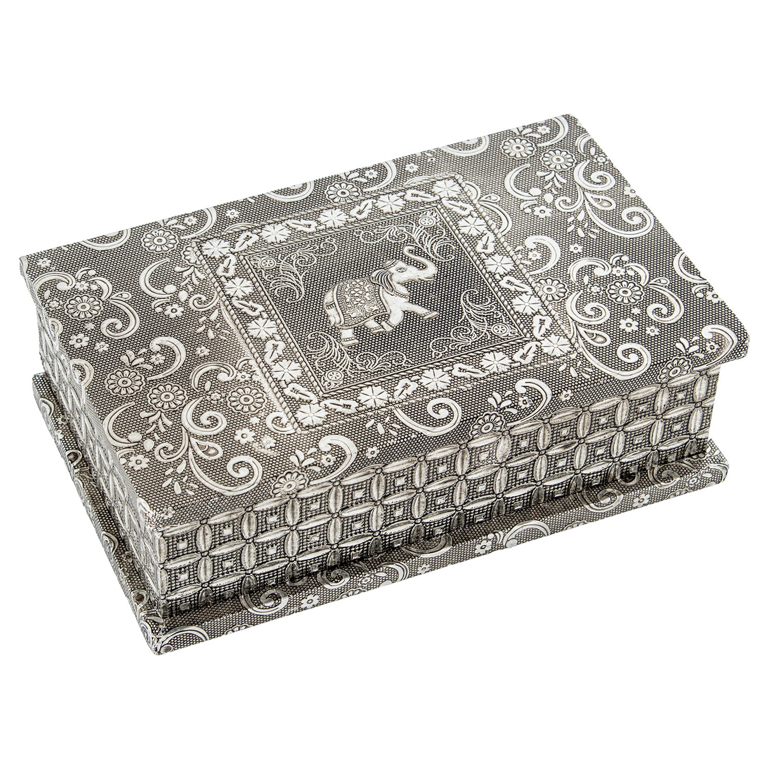 JOYERO METAL PLATEADO DECO. ELRBOL DE LA VIDA