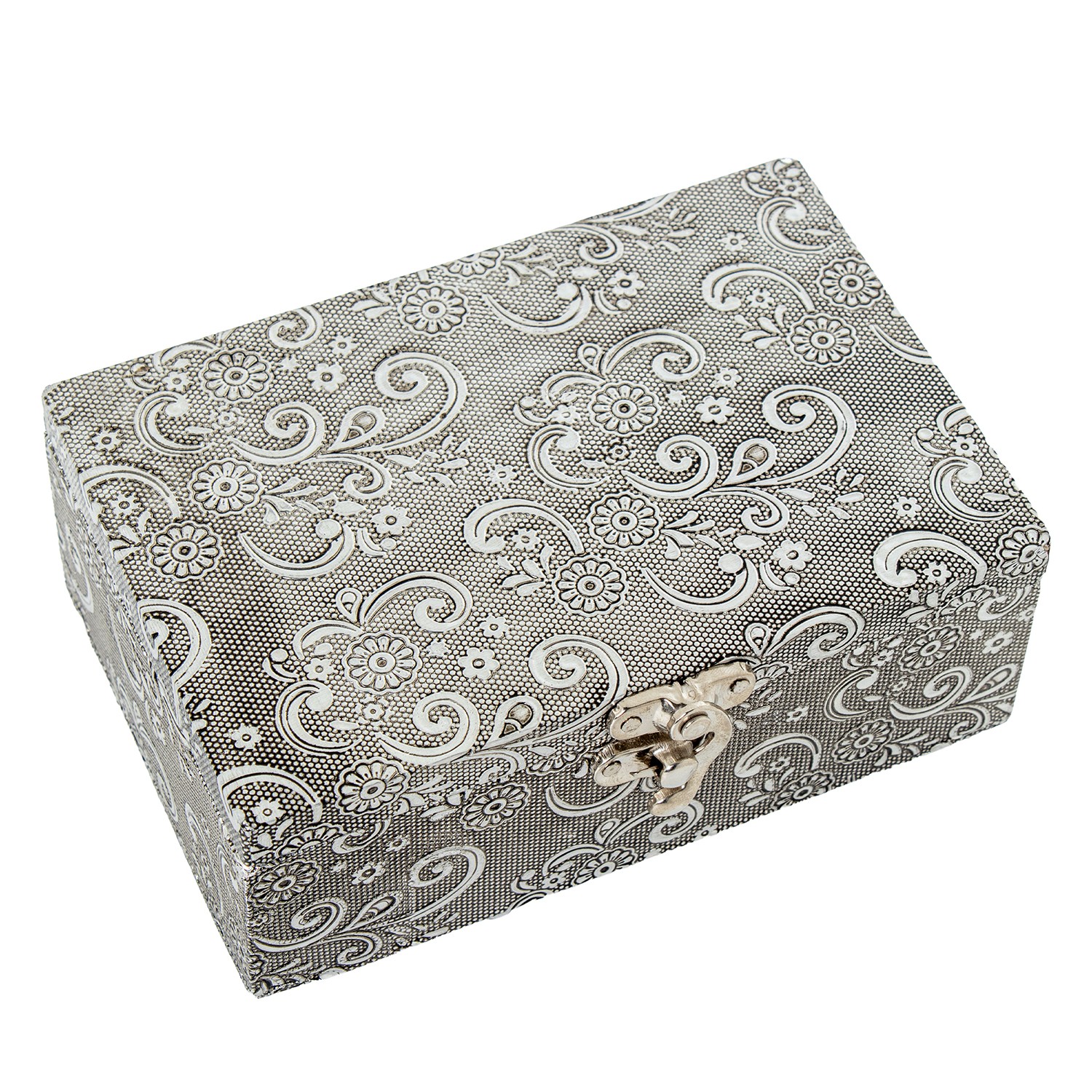 JOYERO METAL PLATEADO DECO. AREFANTE