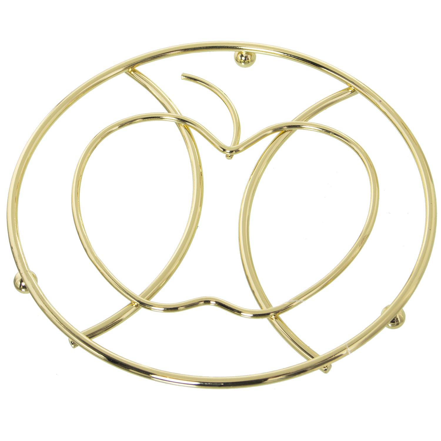 SALVAMANTEL METAL DORADO REDON