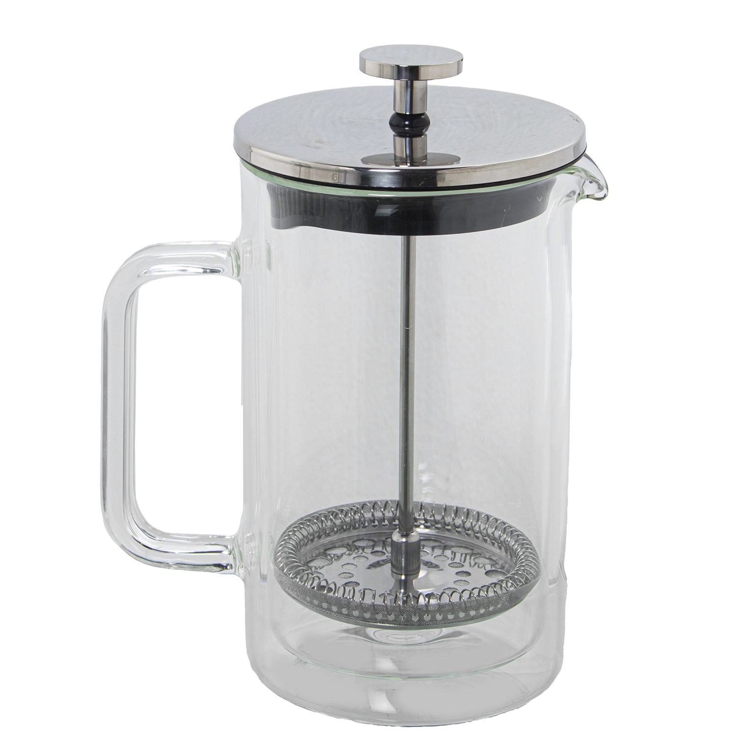 CAFETERA ÉMBOLO 600ML CRISTALDOBLE/ACERO INOXIDABLE