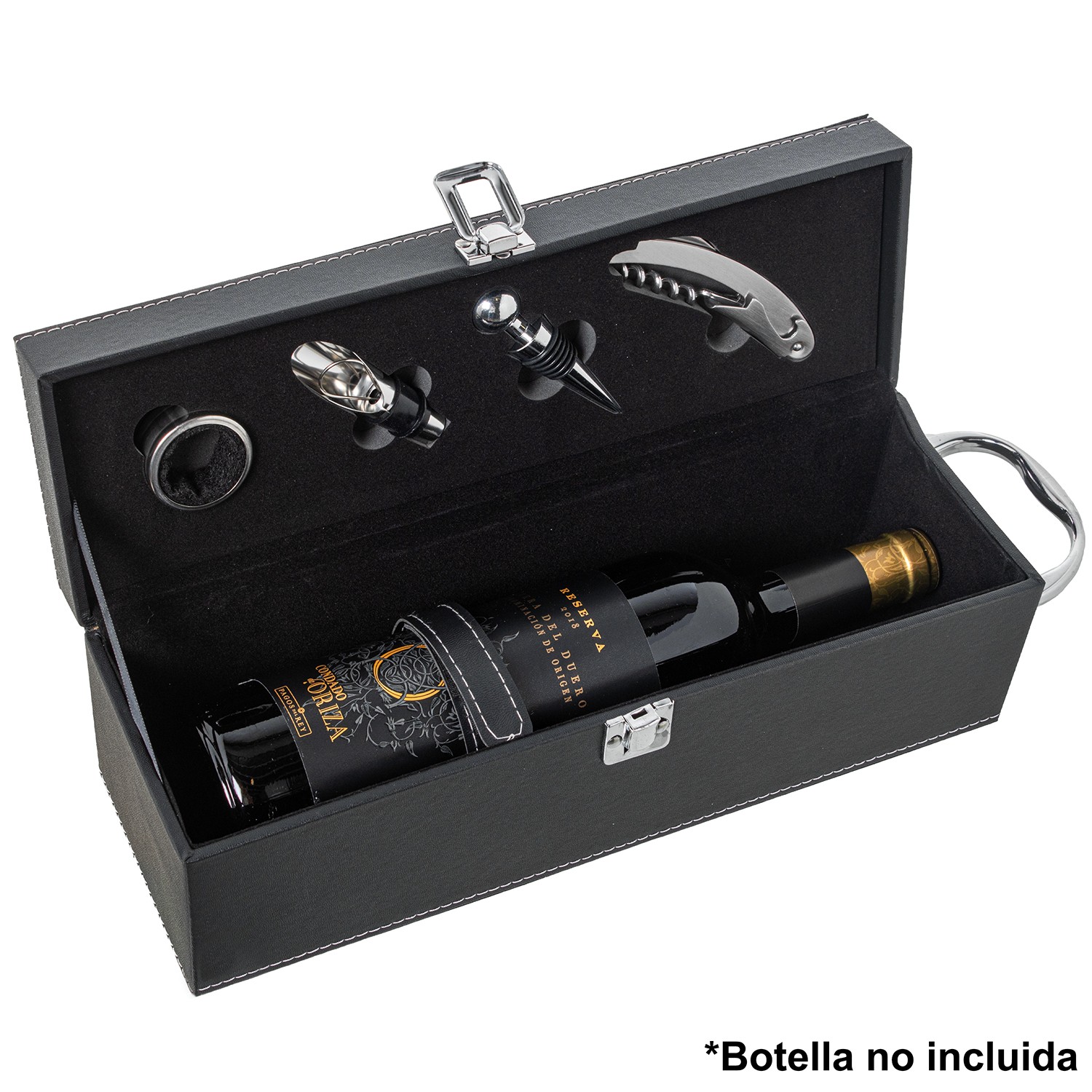 SET 4 UTENSILIOS VINO EN CAJA