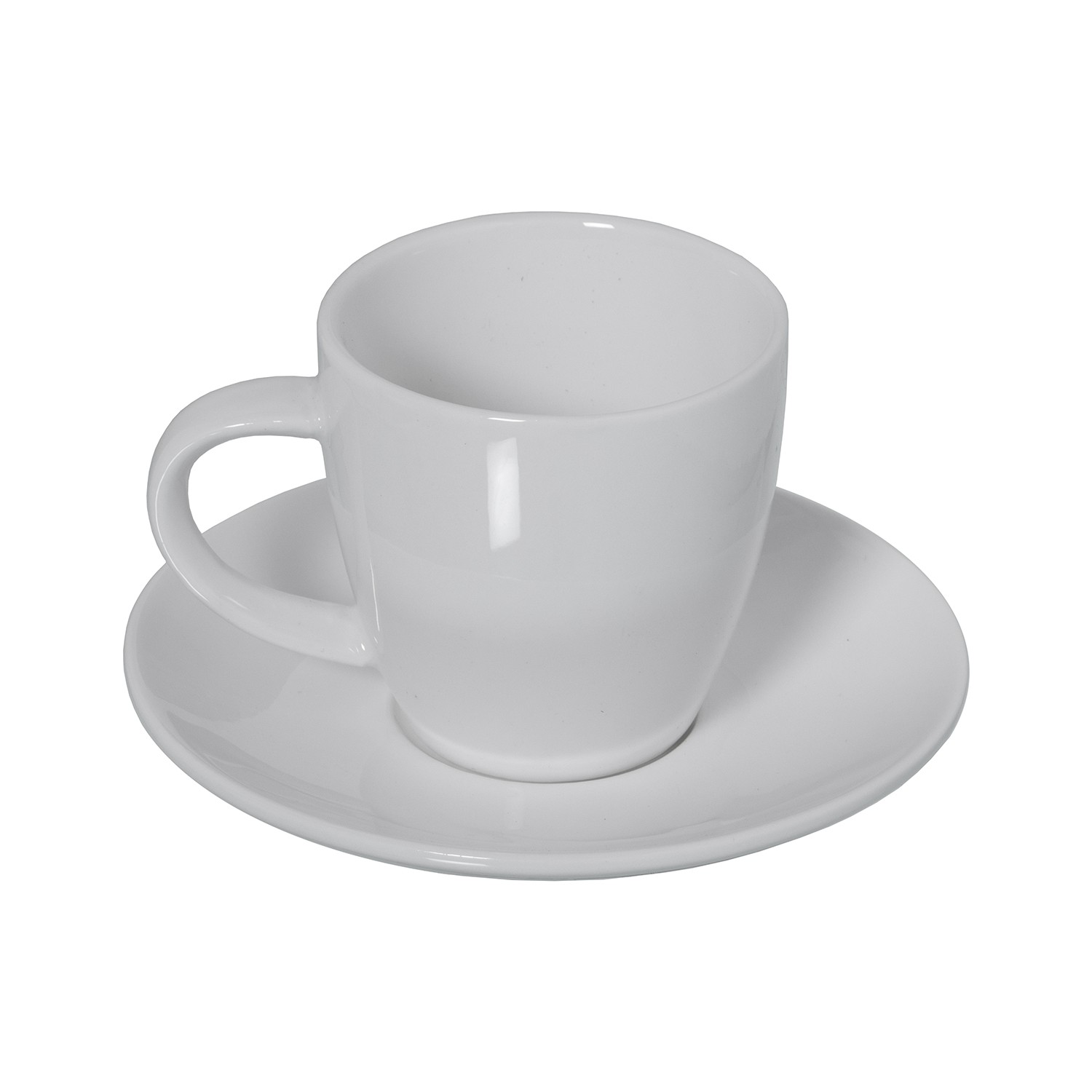 SET 6 TAZAS CAFÉ C/PLATO PORCENA C/CAJA REGALO