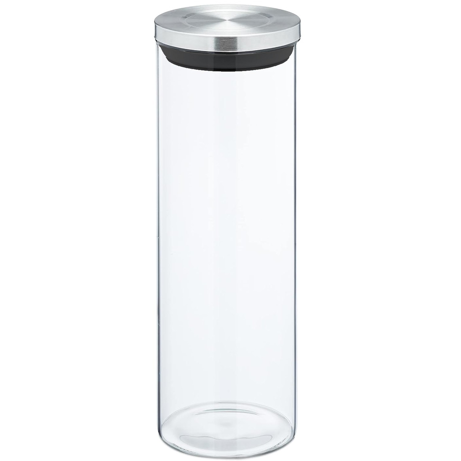 BOTE COCINA CRISTAL 1650ML TAPATO ACERO