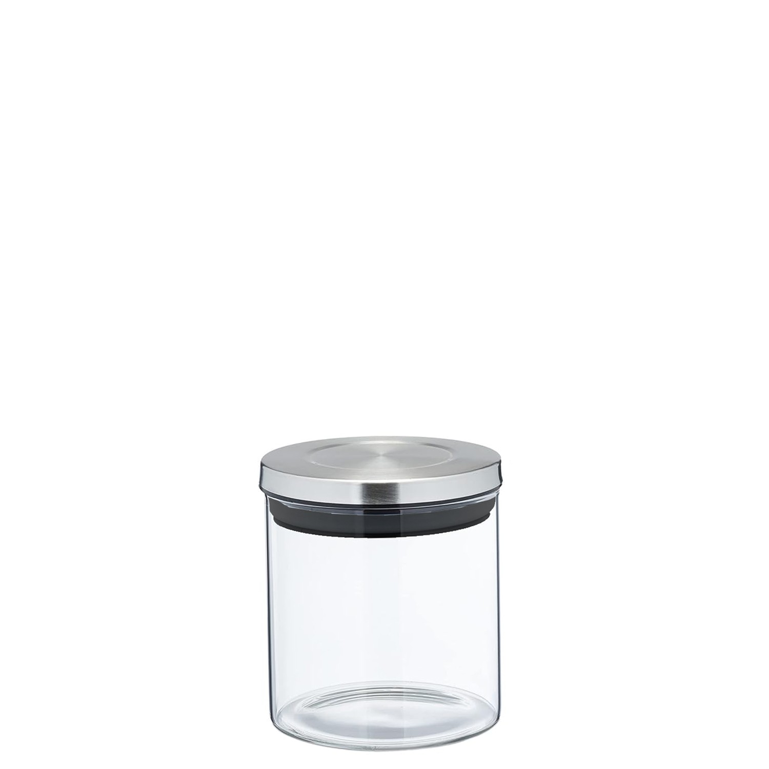 BOTE COCINA CRISTAL 450ML TAPA ACERO INOX.