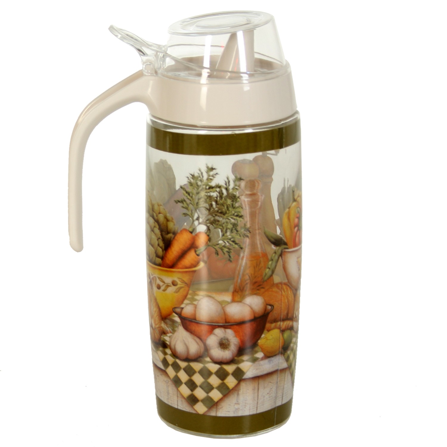JARRA ACEITERA CRISTAL 500ML.OPORTE METAL