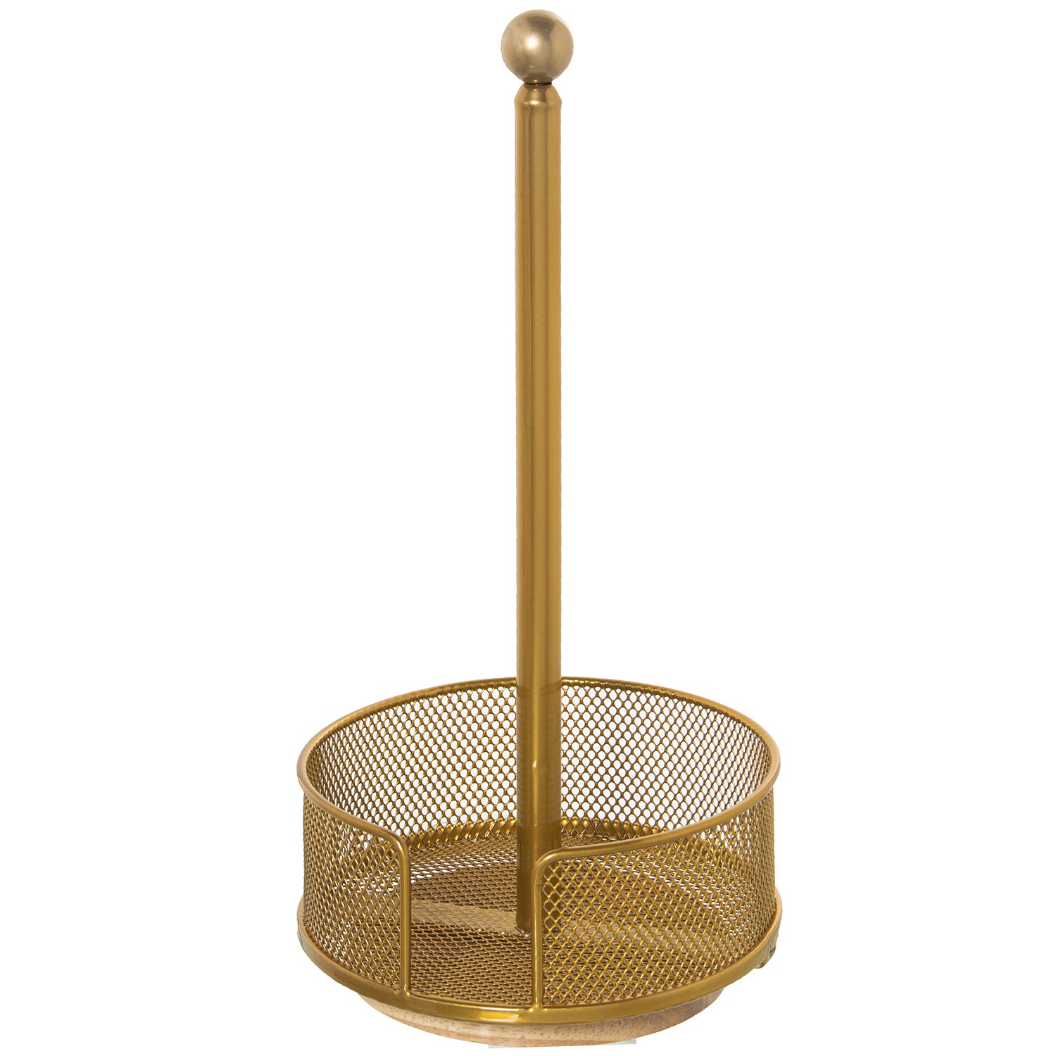 PORTARROLLO COCINA METAL REJILLA NEGRO