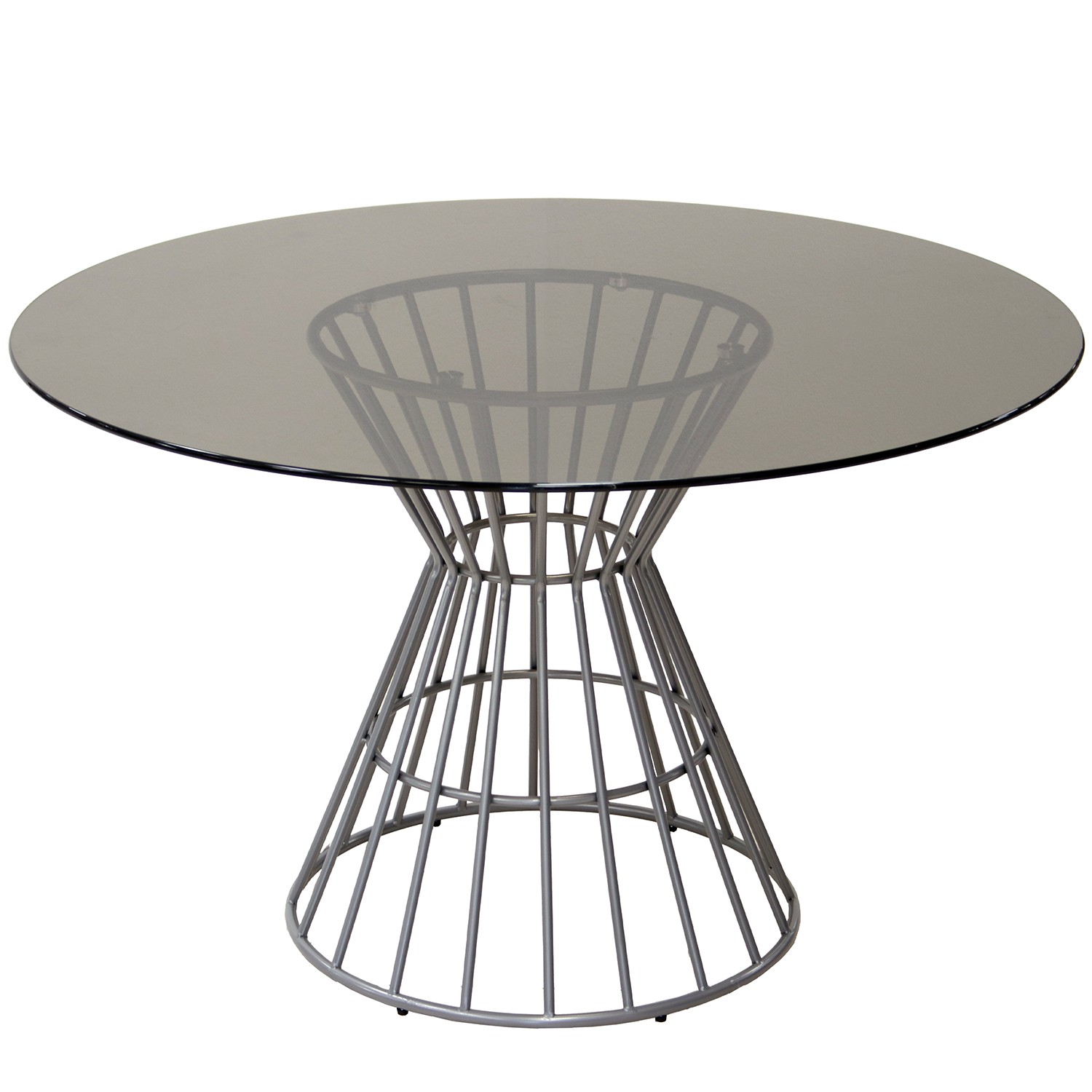 MESA COMEDOR CRISTAL GRIS AHUM