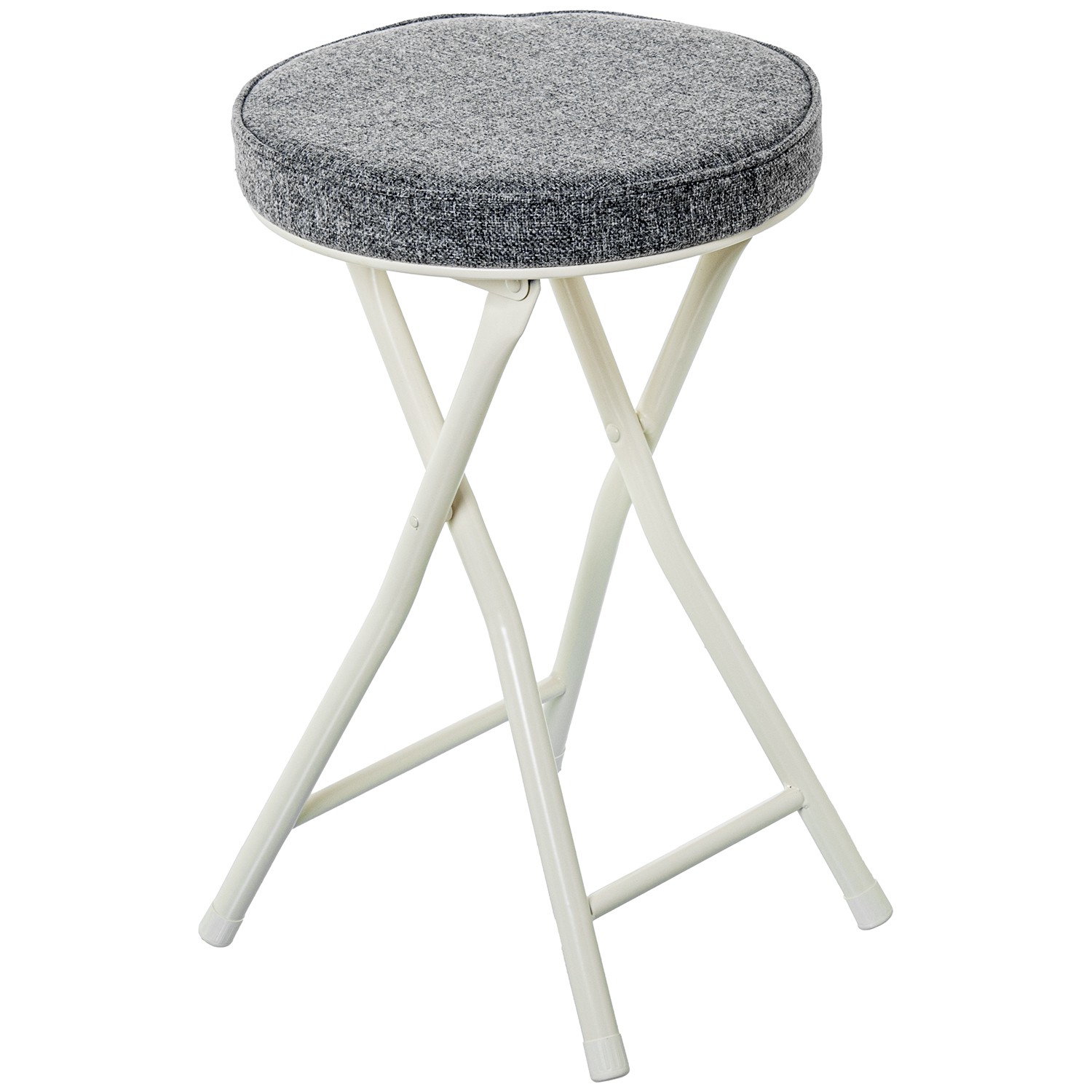 TABURETE PLEGABLE METAL BLANCOA VERDE