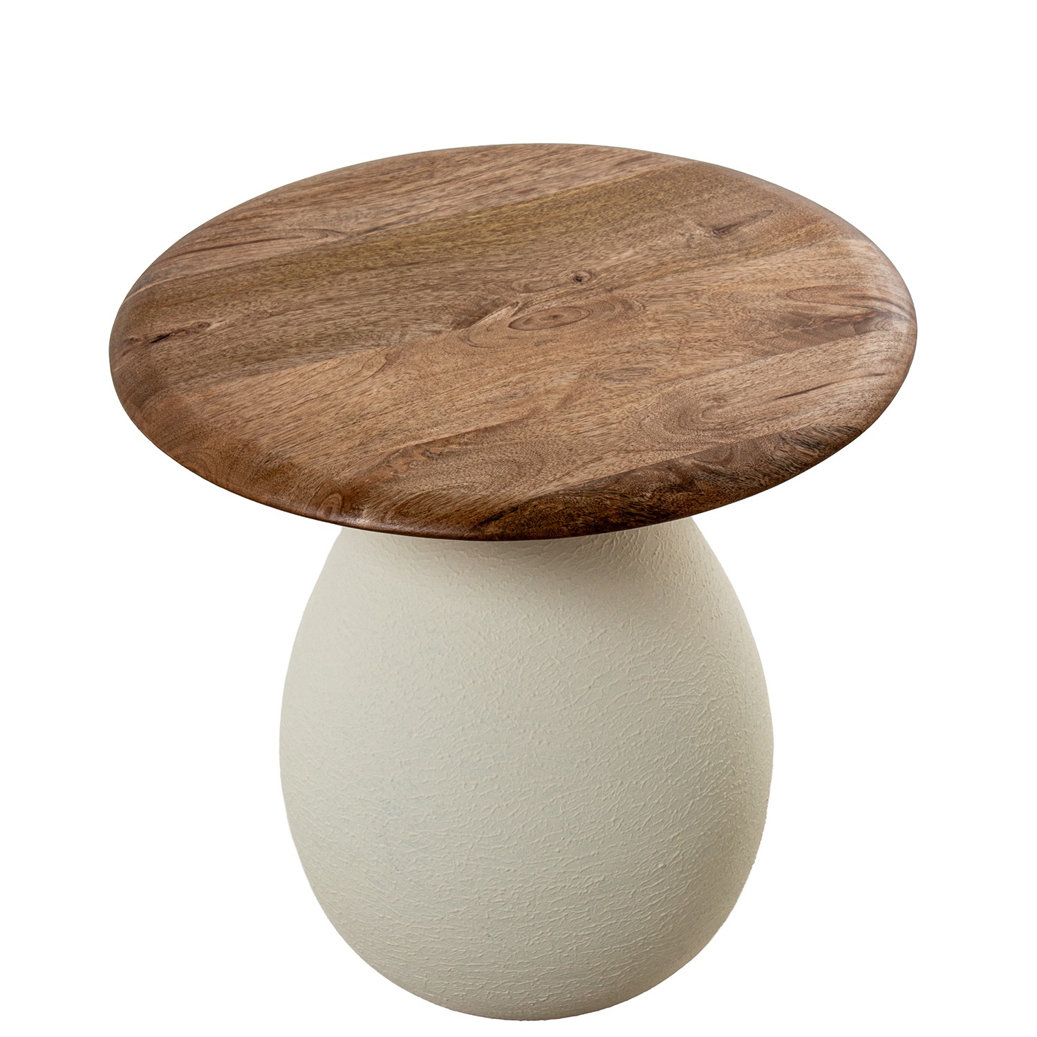 MESA AUXILIAR 40X38CM MADERA MTAL-CROMADO