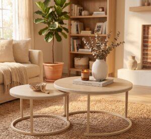 MESA DE CENTRO CAFE NIDO BEIGE
