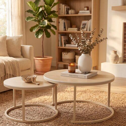 MESA DE CENTRO CAFE NIDO BEIGE