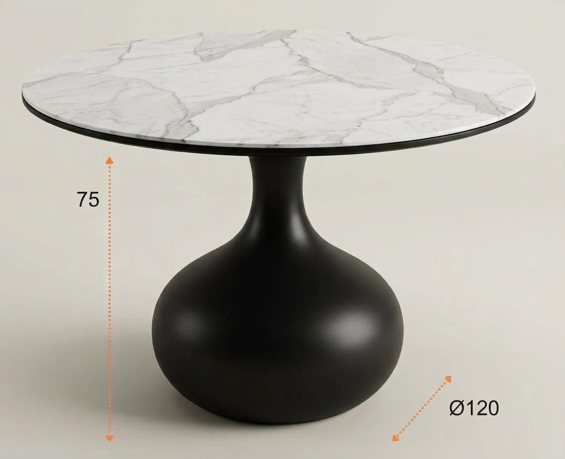 MESA COMEDOR REDONDA FIJA 120